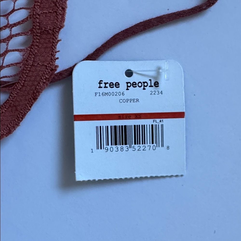 Free People Adella Bralette Copper X-Small NWT - Picture 3 of 3